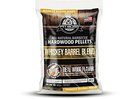 Pit Boss 40 lb. Whiskey Barrel Blend All Natural Barbecue Hardwood Pellets