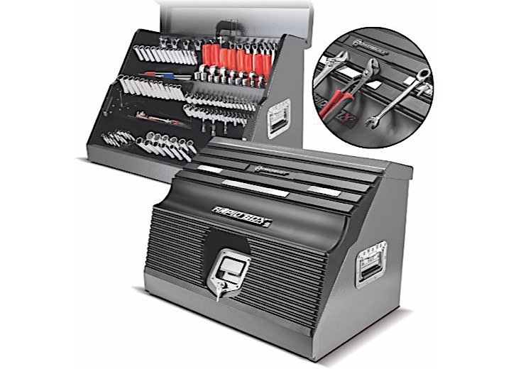 26IN RAPID TOOLBOX W/ MAGNET COVER (GREY)