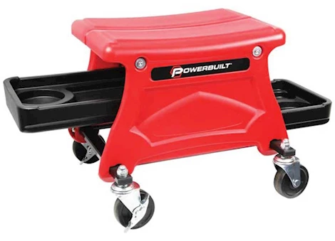 Powerbuilt/Cat/Kilimanjaro/Vaughn HEAVY DUTY COMPACT ROLLING SEAT WITH STORAGE TRAYS