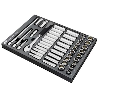 Powerbuilt/Cat Tools INGERSOL RAND 49 PIECE 3/8IN DRIVE SAE/METRIC MASTER SOCKET AND ACCESSORY SET
