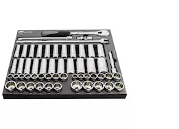 Powerbuilt/Cat Tools Ingersol rand 54 piece 1/2in drive sae/metric master socket and accessory set