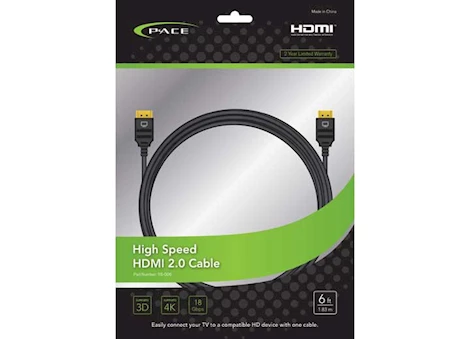 PACE - 6FT HDMI CABLE