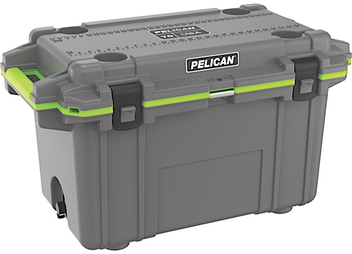 Pelican 70-Quart Elite Cooler - Electric Green/Gray Main Image