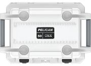 Pelican 50-Quart Elite Cooler - White/Gray