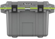 Pelican 50-Quart Elite Cooler - Dark Gray/Green