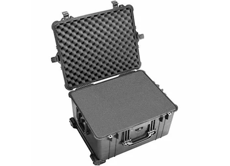 Pelican POLYPROPYLENE PROTECTIVE CASE, W/PYLUURETHANE WHEELS, RETRACTABLE EXTENSION HANDLE