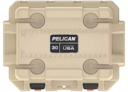 Pelican 30-Quart Elite Cooler - Tan/Orange