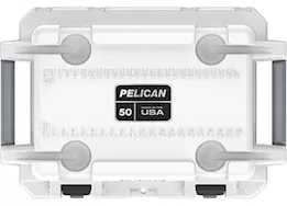 Pelican 50-Quart Elite Cooler - White/Gray