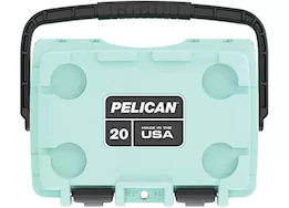 Pelican 20-Quart Elite Cooler with Fold Down Carry Handle - Seafoam/Gray