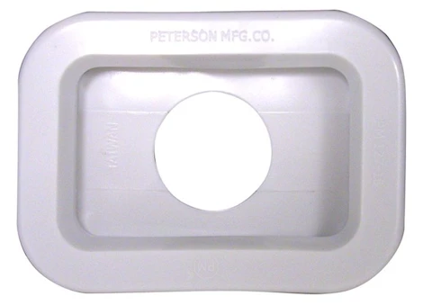 Peterson Manufacturing 127-181 Grommet, Rectangle, Flush Mount, White