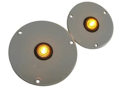 Peterson Manufacturing 176-11 Gray 2" RetrofitAdapterFlange for 171/176/177/181/271 Lights (PolyPack)
