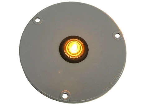 Peterson Manufacturing 176-12 Gray 2.5" RetrofitAdapterFlange for 171/176/177/181/271Lights(PolyPack)