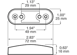 Peterson Manufacturing 168 Black SurfaceMountBracket w/ Snap-InProngs for 168/1268/2268 Series Lights