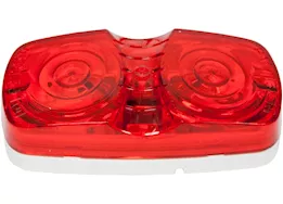 Peterson Manufacturing Rect clr mkr lit 2 bulb red