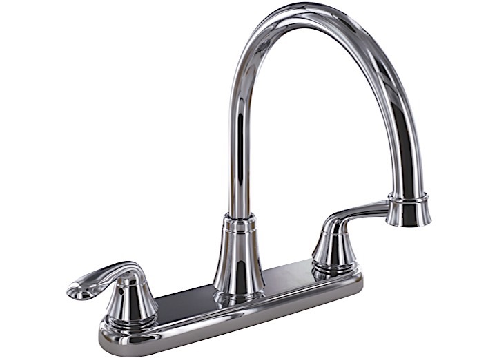 Valterra Products LLC KITCHEN FAUCET, 8IN HI-ARC HYBRID, 2 LEVER, CHROME