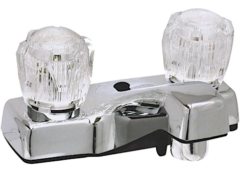 Valterra Products LLC LAVATORY FAUCET, 4IN, 2 KNOB, PLASTIC, CHROME