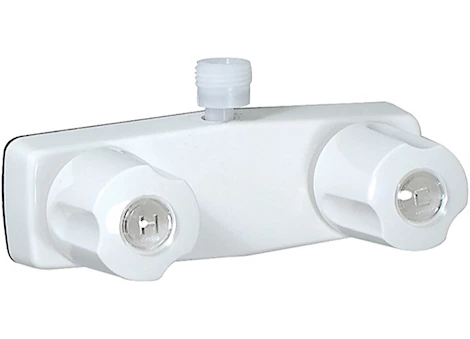 Valterra Products LLC SHOWER VALVE W/ VAC BRKR, 4IN, 2 KNOB, PLASTIC, WHITE