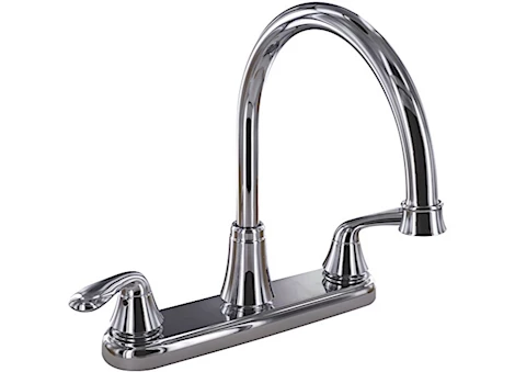 Valterra Products LLC Kitchen faucet, 8in hi-arc hybrid, 2 lever, chrome Main Image