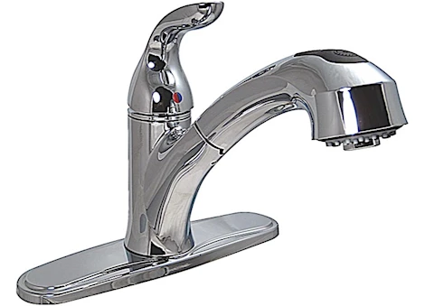 Valterra Products LLC Kitchen faucet, 8in pull out hybrid, 1 lever, ceramic disc, chrome Main Image