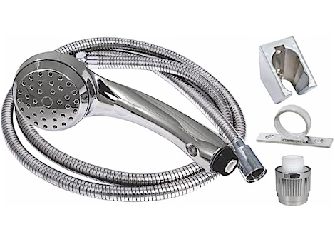 Valterra Products LLC AIRFUSION SHOWER HEAD KIT, SEPARATE FLOW CONTROLLER, CHROME