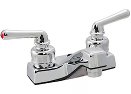 Valterra Products LLC Lavatory faucet, 4in, 2 lever teacup, plastic, chrome