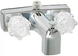 Valterra Products LLC Tub/shower div faucet w/ d-spud, 4in, 2 knob, brass, chrome