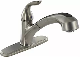 Valterra Products LLC Kitchen faucet, 8in pull out hybrid, 1 lever, ceramic disc, brushed nickel