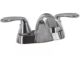 Valterra Products LLC Bathroom faucet, 4in hybrid low-arc, 2 lever, 1/4 turn, chrome