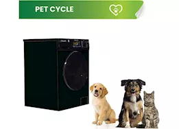 Pinnacle Large super combo washer-dryer 15lbs black