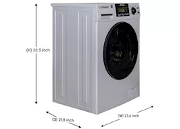 Pinnacle Large super combo washer-dryer 15lbs silver