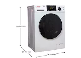 Pinnacle Large super combo washer-dryer 15lbs white