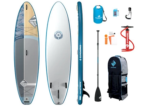 Boardworks SHUBU Kraken 11’ Inflatable All-Around SUP – White/Blue/Grey Main Image