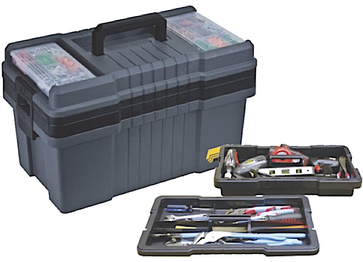 22IN PRO-CONTRACTOR GRAB N GO TOOLBOX-SILVER GRAY