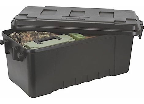 Plano Sportsman's Trunk, Black, 68-Quart Lockable Plastic Storage Box