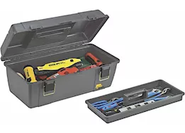 Plano 20in shallow toolbox, silver gray