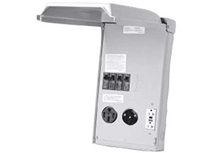 AP Products RV POWER OUTLET 120/240V, 20A GFCI + 30A + 50A W/BREAKERS