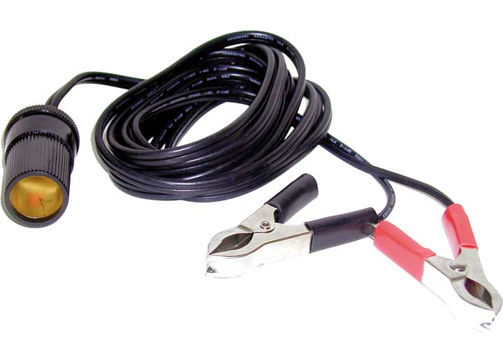 PRIME PRODUCTS 12 VOLT EXTENSION CORD WITH BATTERY CLAMPS– 10 FT., 5A, 18 GAUGE