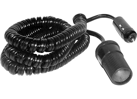 Prime Products 12 Volt Coiled Extension Cord – 15 ft., 5A, 18 Gauge