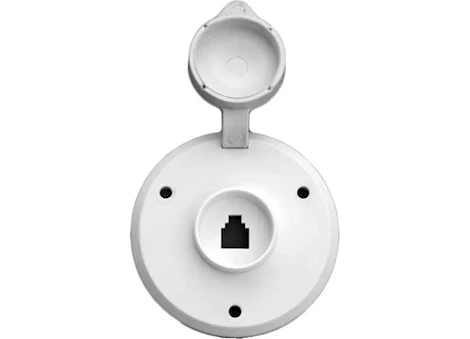 Prime Products Round phone receptacle - white