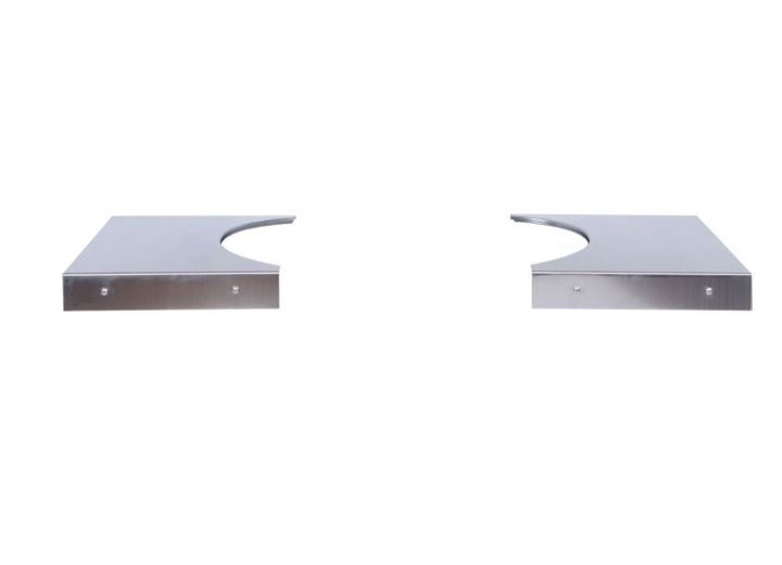 Primo Stainless Steel Side Shelves for Primo Metal Cart Base # PG00318 & Junior Oval Grill Head Main Image