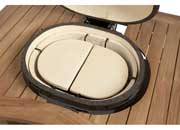 Primo 2-Piece Ceramic Heat Deflector Plates for Primo X-Large Oval Ceramic Charcoal Grill