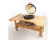 Primo Cypress Grill Table for Primo Round Ceramic Charcoal Grill Head