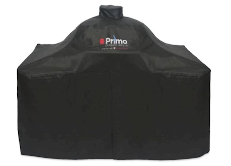 Primo Grill Cover for Primo Round or X-Large Oval Ceramic Charcoal Grills in Cypress Grill Table