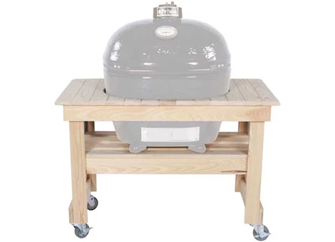 Primo Cypress Compact Grill Table for Primo X-Large Oval Ceramic Charcoal Grill Head