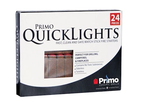 Primo Quick Lights Match-Tipped Fire Starters – 24 Pieces