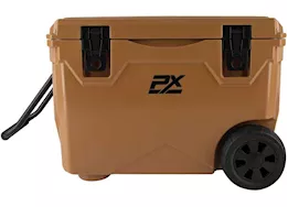 ProMaxx Automotive 50qt sportsman cooler with wheels and pull handle coffee