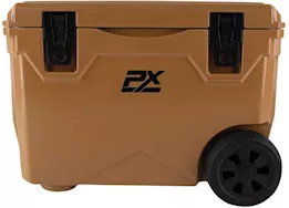 ProMaxx Automotive 50qt sportsman cooler with wheels and pull handle coffee