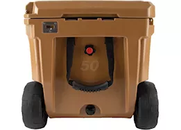 ProMaxx Automotive 50qt sportsman cooler with wheels and pull handle coffee