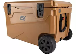 ProMaxx Automotive 75qt sportsman cooler with wheels and pull handle coffee