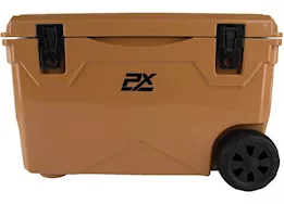 ProMaxx Automotive 75qt sportsman cooler with wheels and pull handle coffee